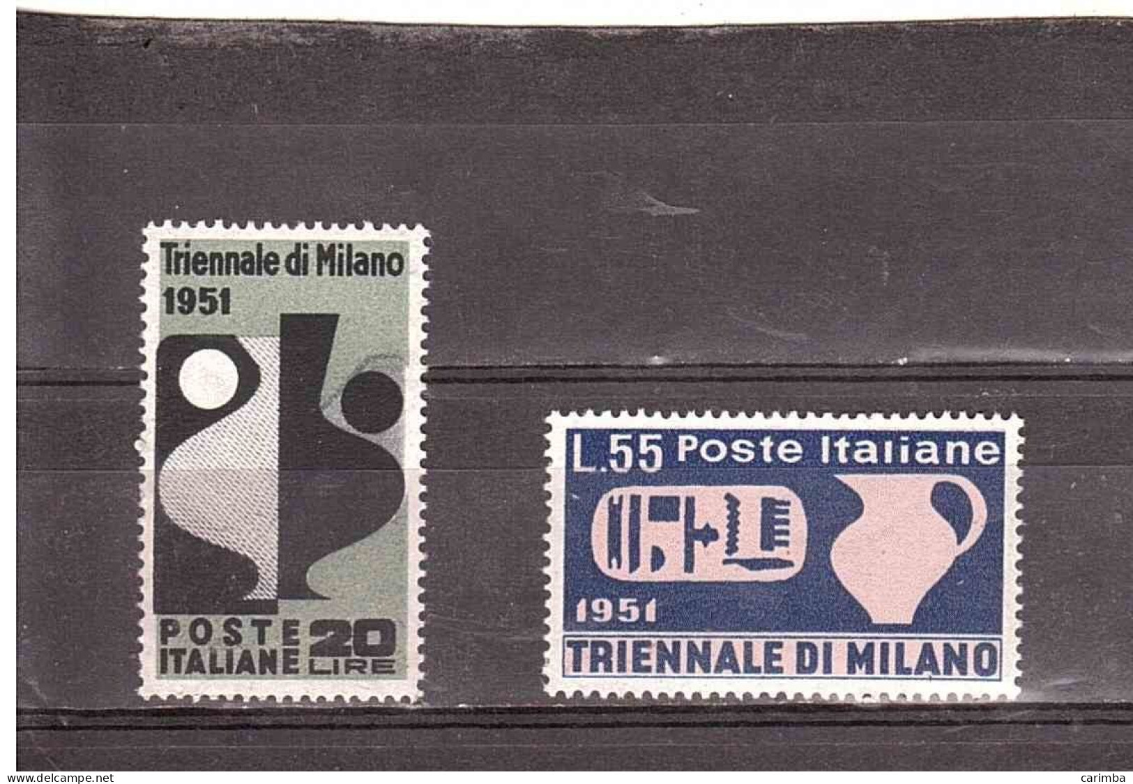 1951 TRIENNALE DI MILANO - 1946-60: Mint/hinged