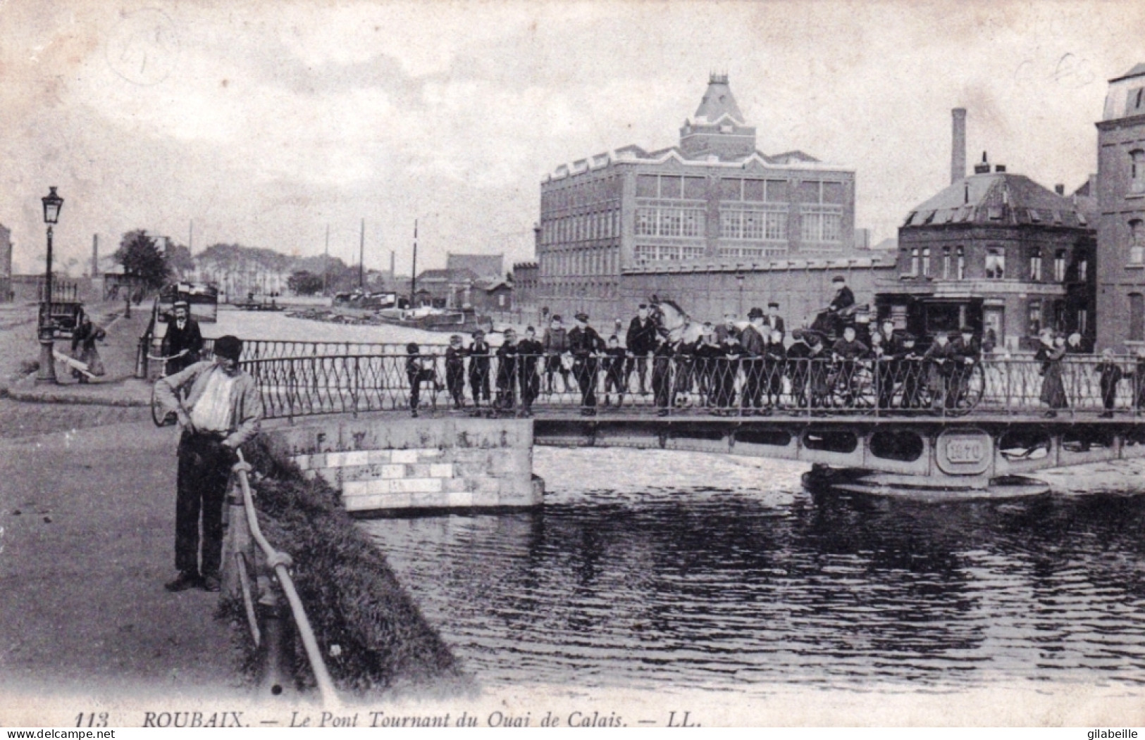 59 - ROUBAIX - Le Pont Tournant Du Quai De Calais - Roubaix