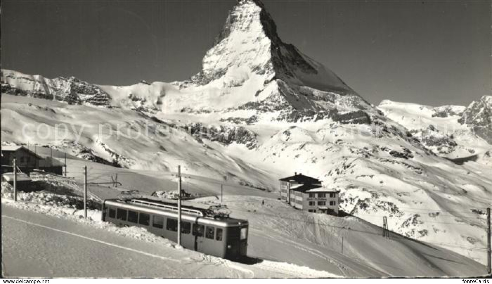 12430908 Zermatt VS Gornergratbahn Hotel Riffelberg Matterhorn  - Autres & Non Classés