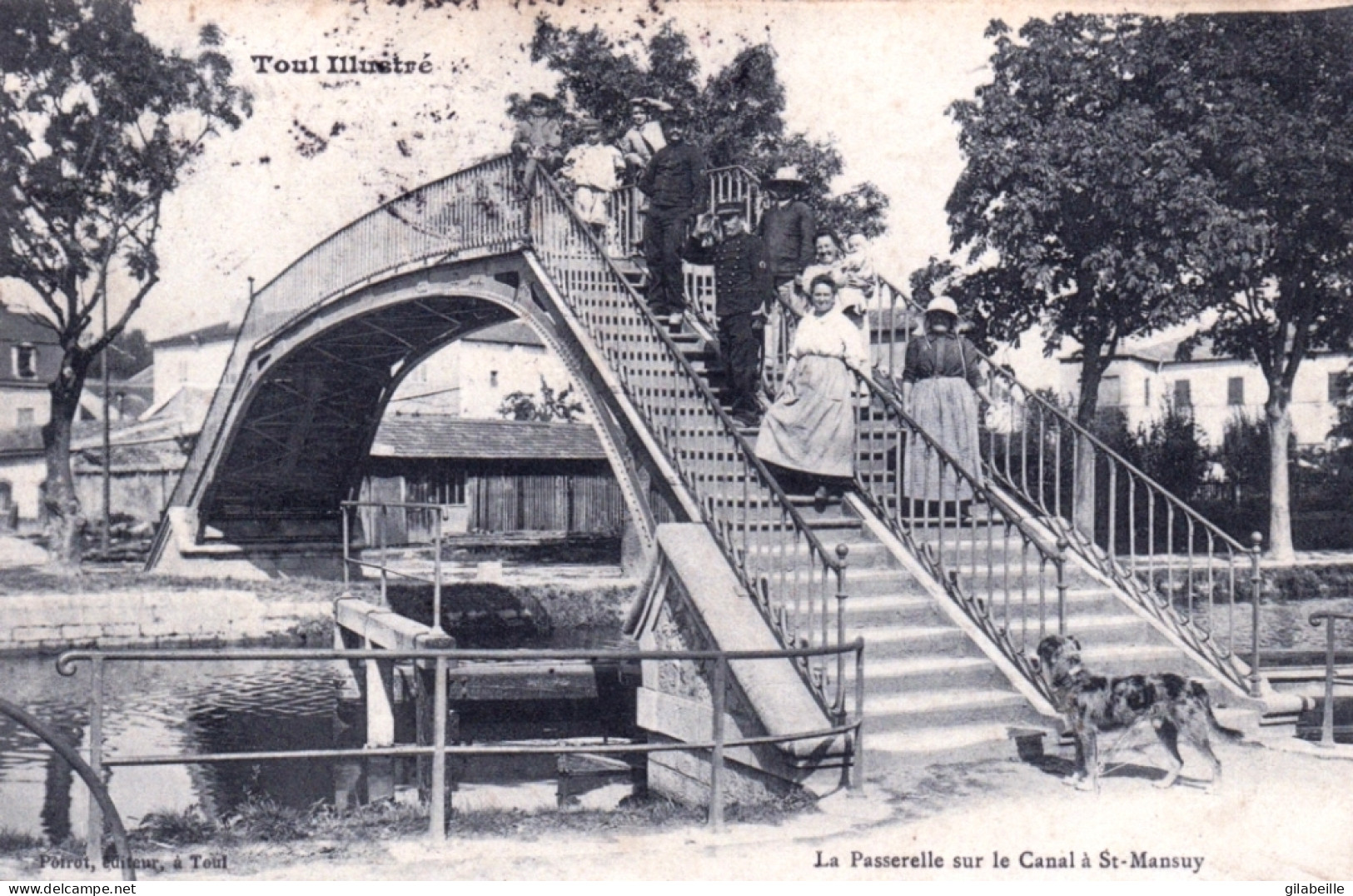 54 - TOUL - La Passerelle Sur Le Canal A Saint Mansuy - Toul
