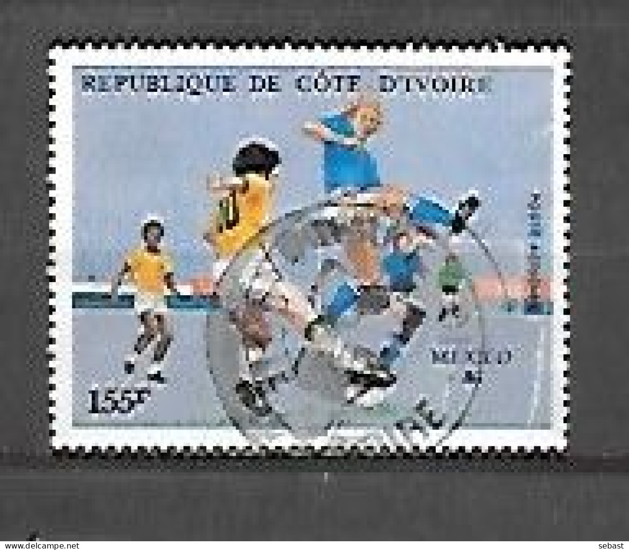 TIMBRE OBLITERE DE COTE D'IVOIRE DE 1986 N° MICHEL 915 - Ivory Coast (1960-...)