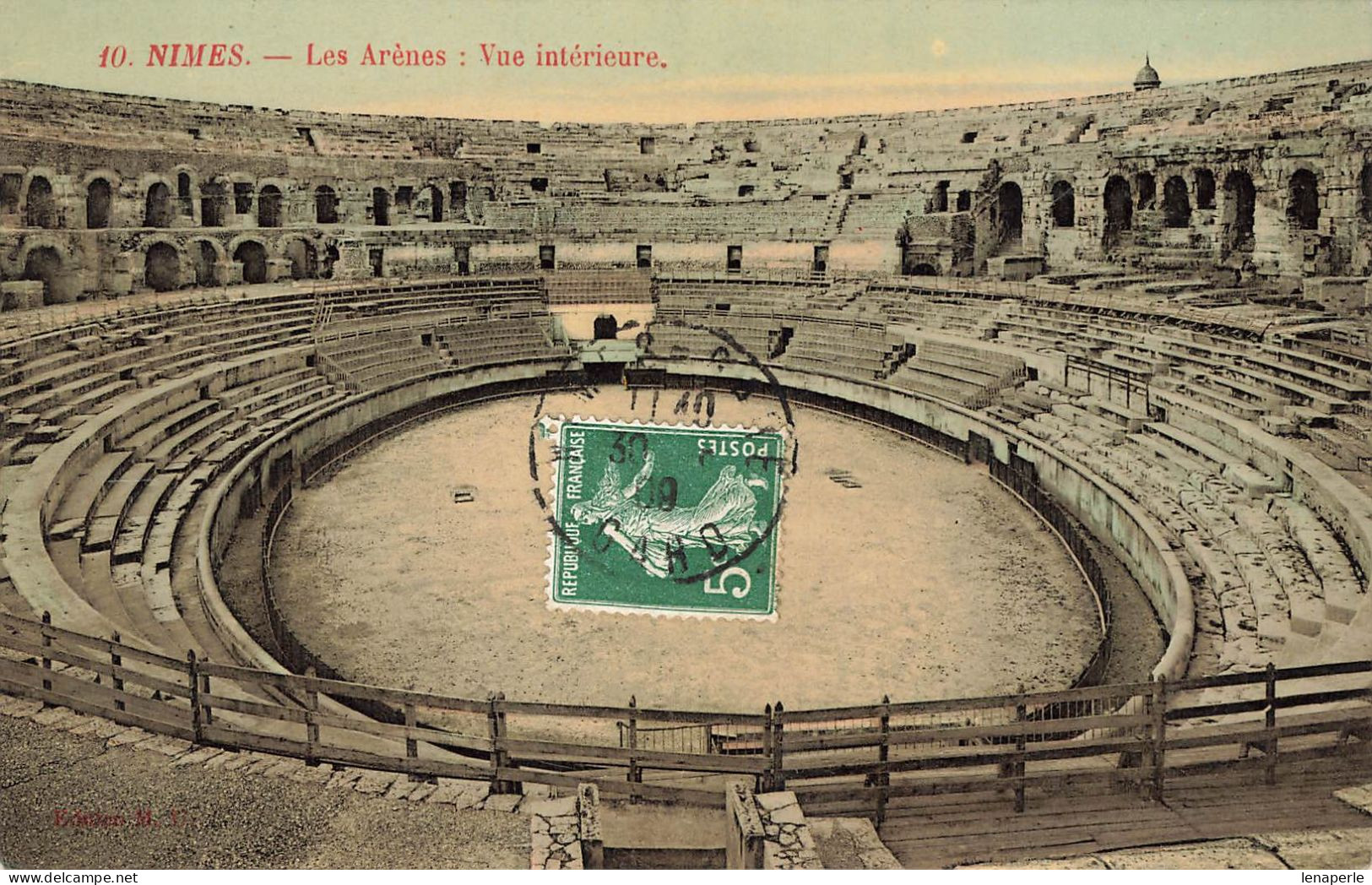 D8277 Nîmes Les Arènes Vue Intérieur - Nîmes