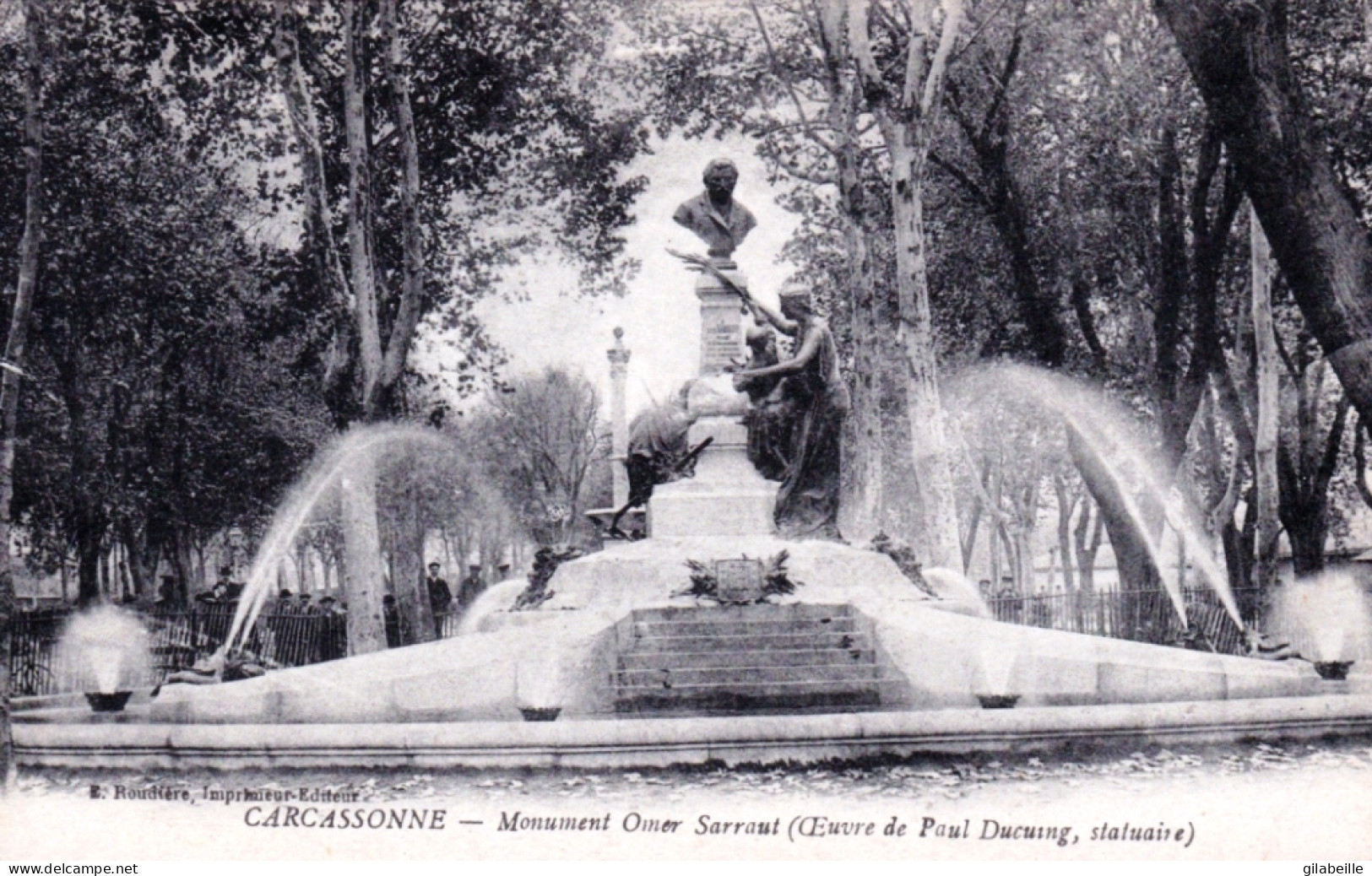11 - Aude - CARCASSONNE - Monument Omer Sarraut - Carcassonne