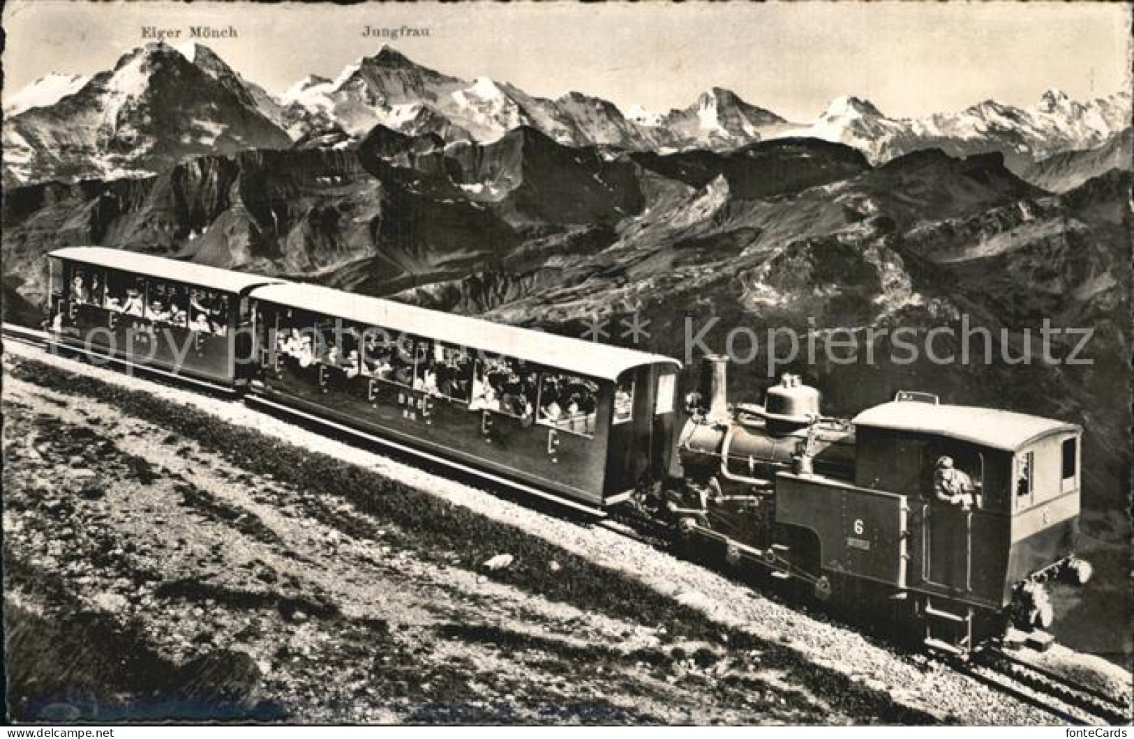 12427058 Brienzer Rothorn BE Rothornbahn Mit Berner Hochalpen Brienzer Rothorn B - Autres & Non Classés