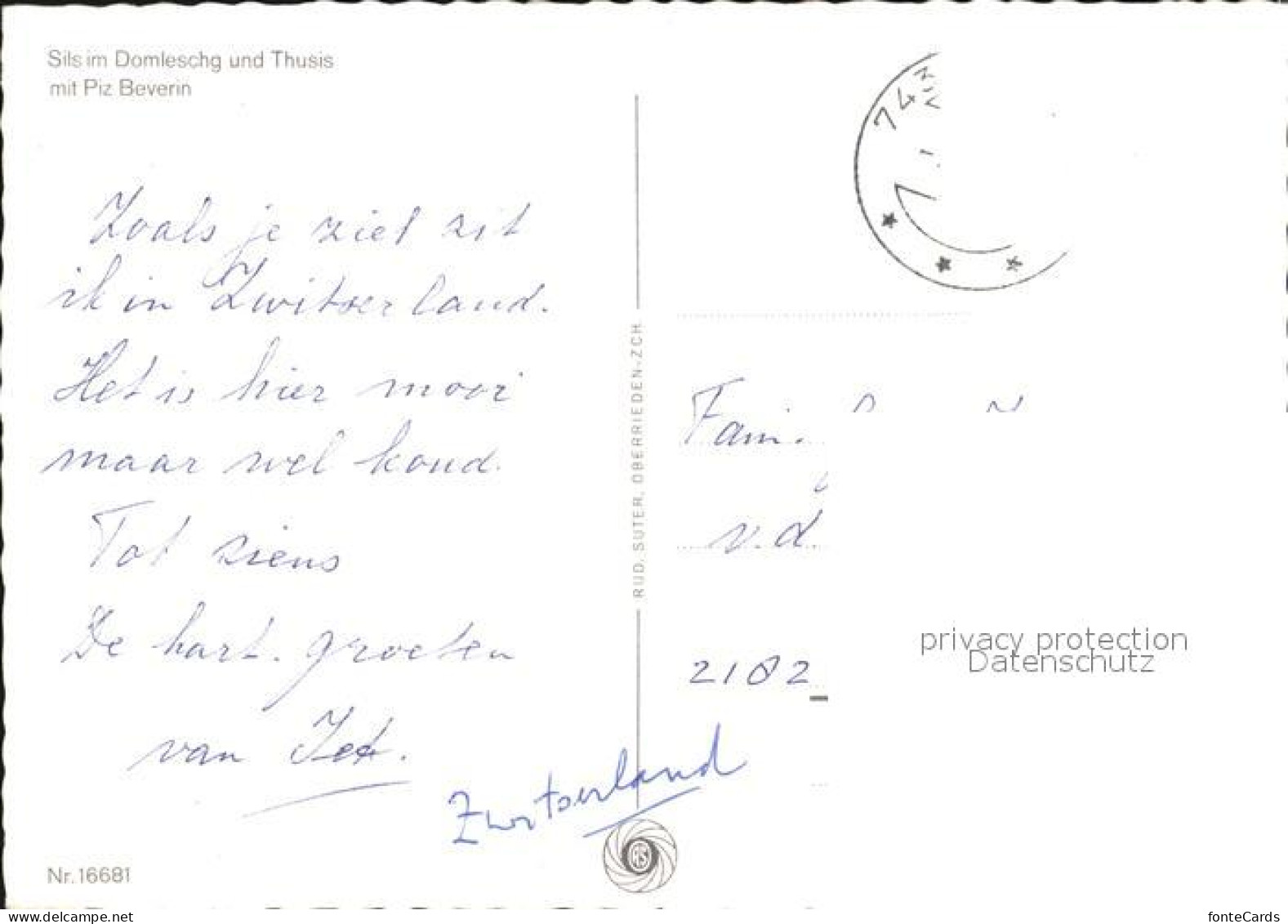 12425332 Sils Domleschg Thusis Piz Beverin Sils Domleschg - Other & Unclassified