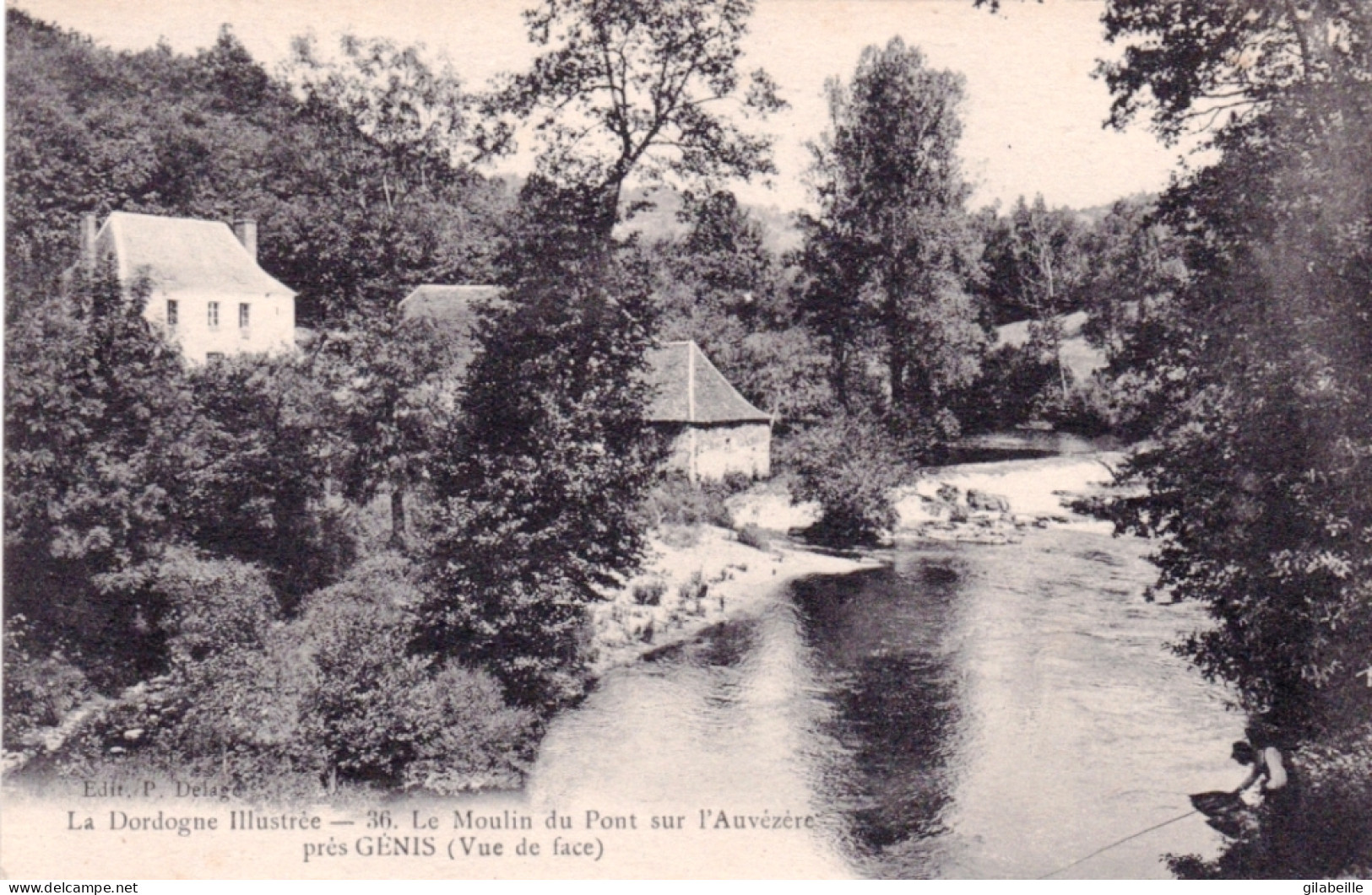 24 - Dordogne - Pres GENIS - Le Moulin Du Pont  Sur L'Auvézère - Andere & Zonder Classificatie