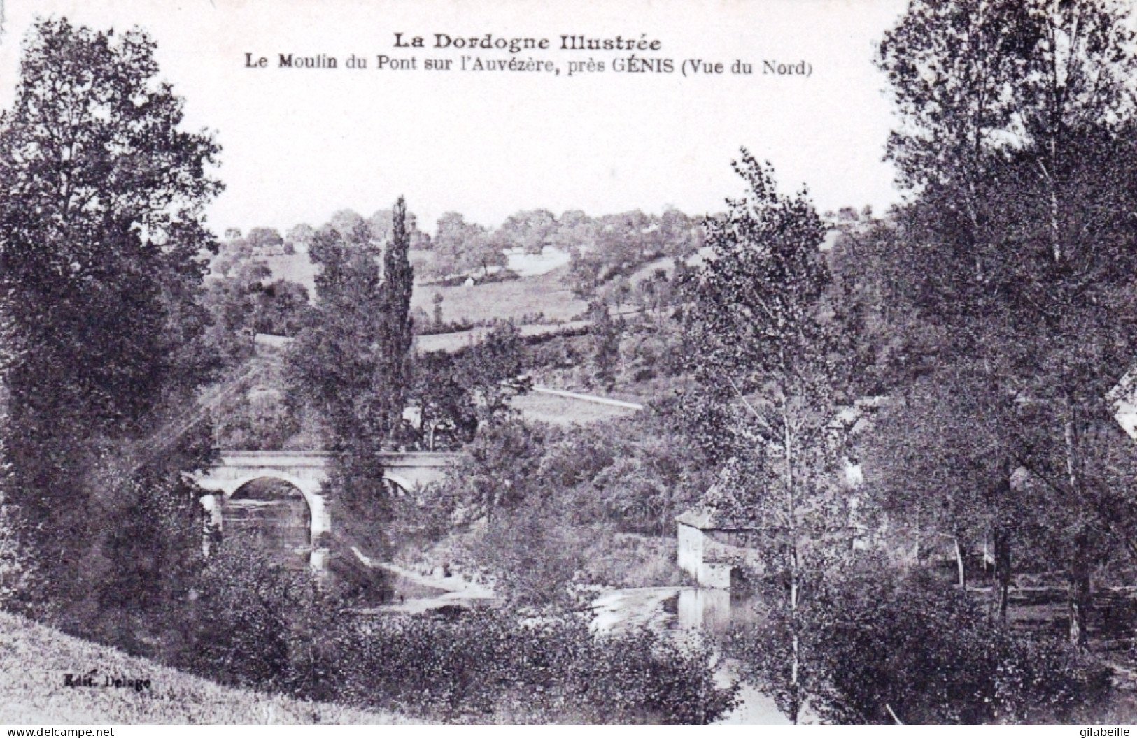 24 - Dordogne - Pres GENIS - Le Moulin Du Pont  Sur L'Auvézère - Andere & Zonder Classificatie