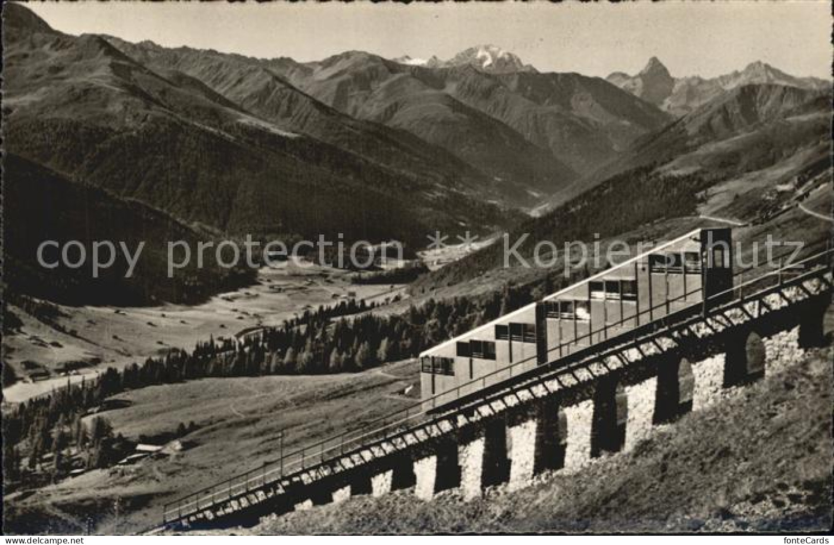 12424278 Davos GR Parsennbahn Mit Piz D Aela Tinzenhorn Piz Michel Alpenpanorama - Other & Unclassified