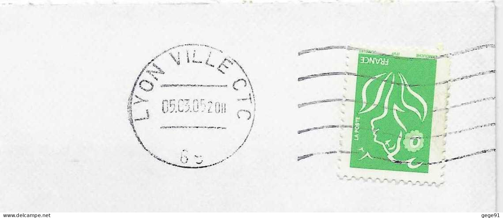 Redresseuse Nec De Lyon Ville CTC - Enveloppe Entière - Maschinenstempel (Werbestempel)