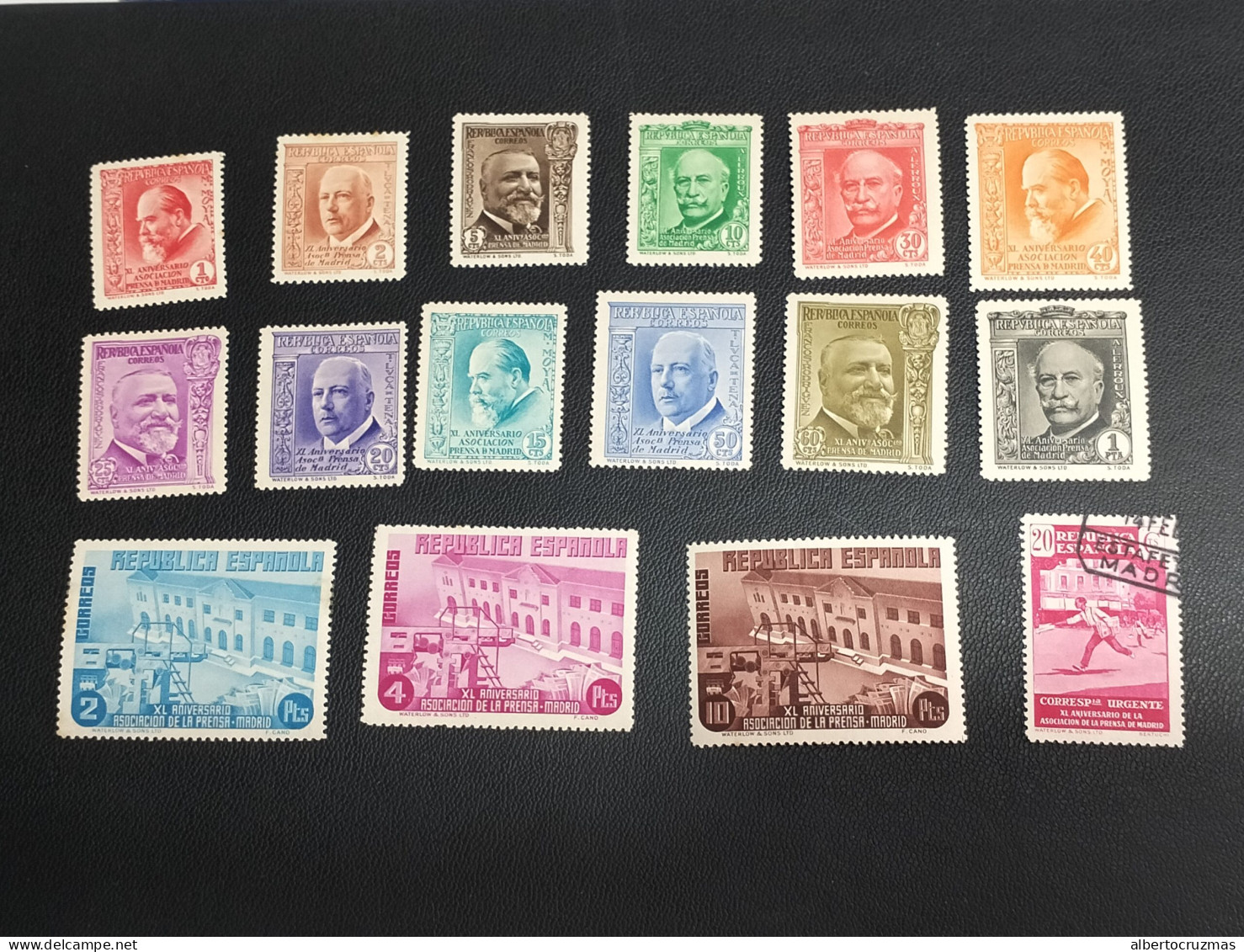 España Sellos Serie Completa Republica Prensa Edifil 695/10 Sellos Nuevos *NH, Usados O - Used Stamps