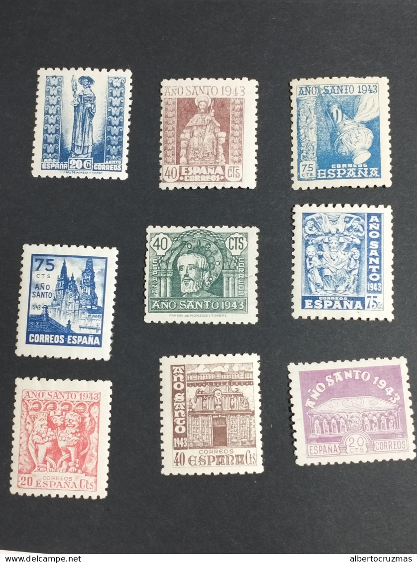 España SELLOS Año Santo Compostelano Edifil 961/69 SELLOS Año 1943 Sellos Nuevos*** MNH - Unused Stamps
