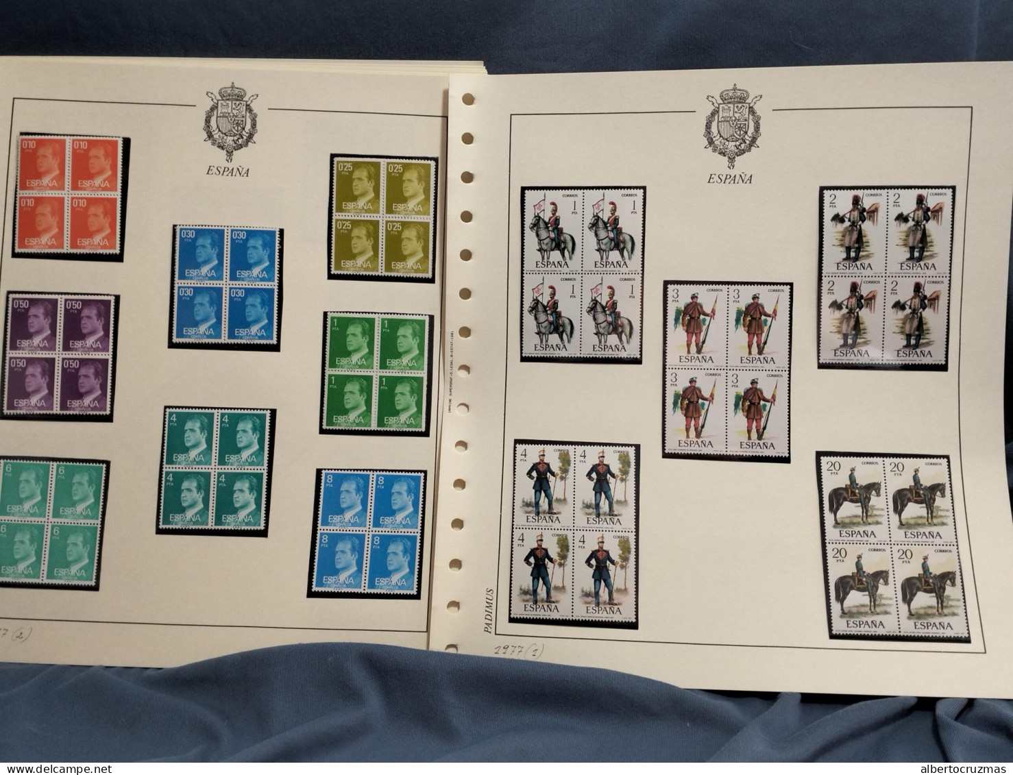 España Sellos Año 1977 Bloque De 4 Con Hojas Album Sellos Nuevos *** MNH - Unused Stamps