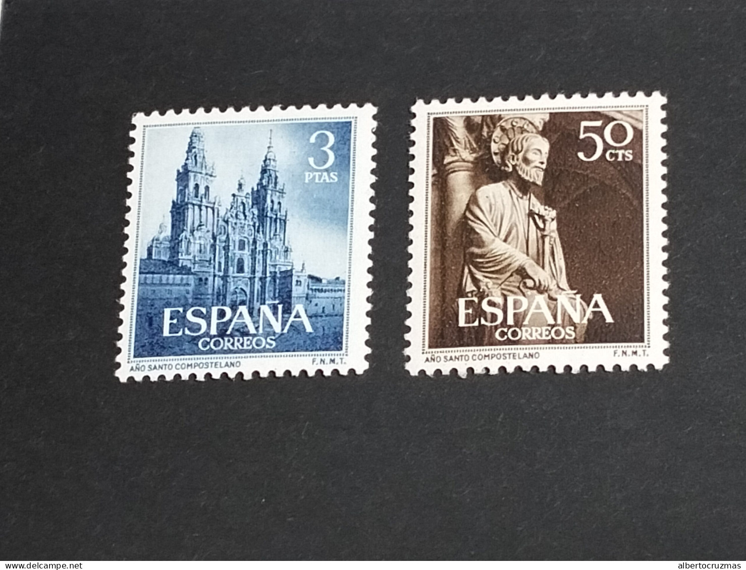 España SELLOS Año Santo Compostelano Edifil 1130/1 SELLOS Año 1954 Sellos Nuevos*** MNH - Nuevos