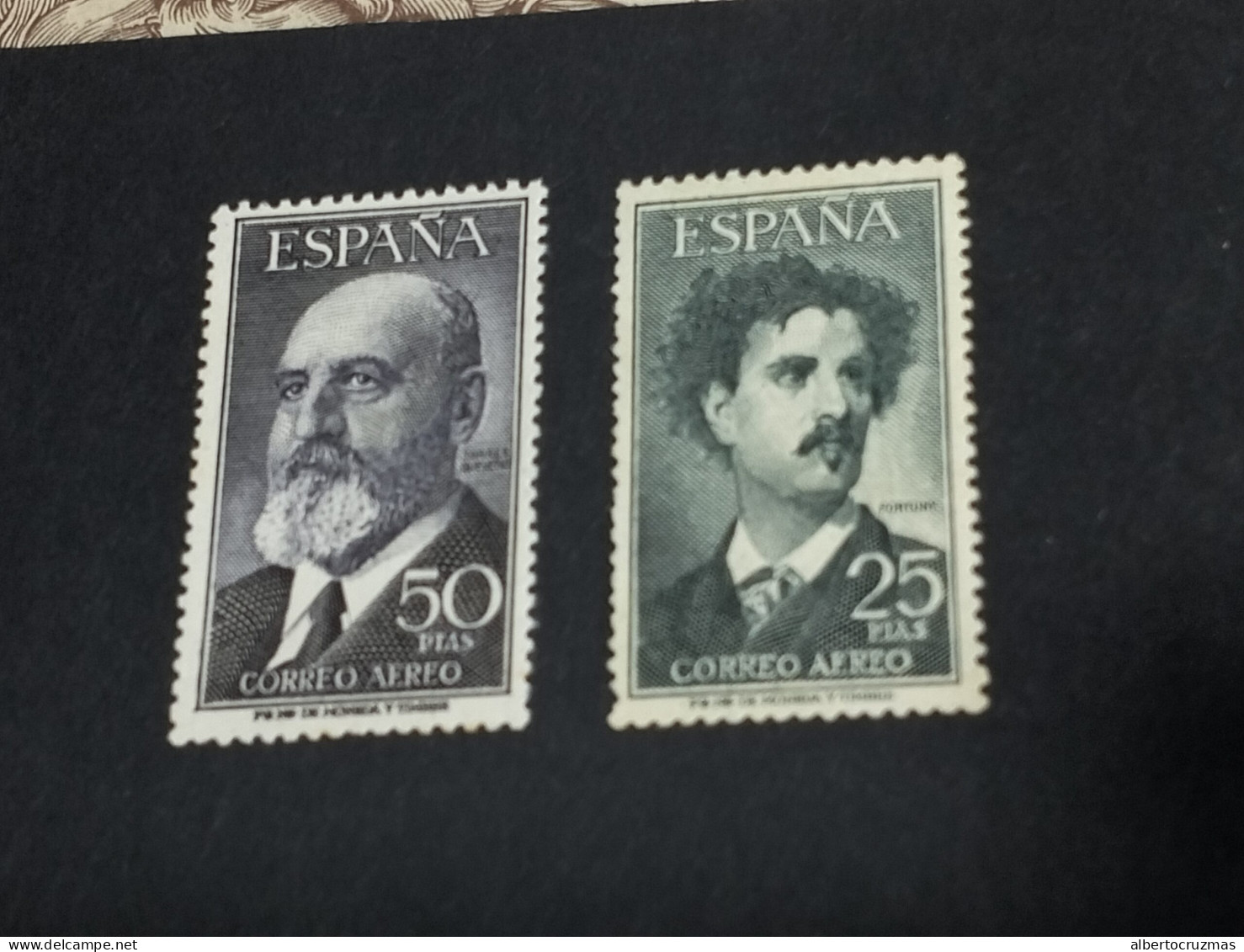 España SELLOS Fortuny Y Quevedo Edifil 1164/5 SELLOS Año 1955 Sellos Nuevos */ Sombras - Nuevos