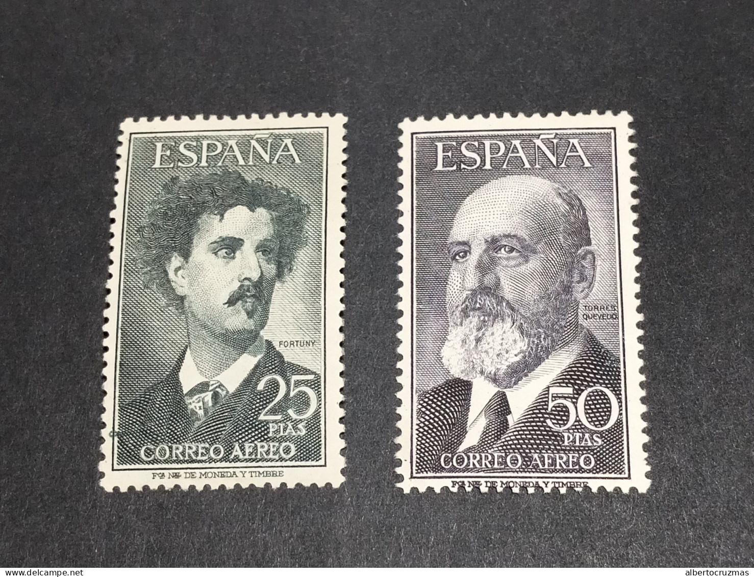 España SELLOS Fortuny Y Quevedo Edifil 1164/5 SELLOS Año 1955 Sellos Nuevos *** MNH - Neufs