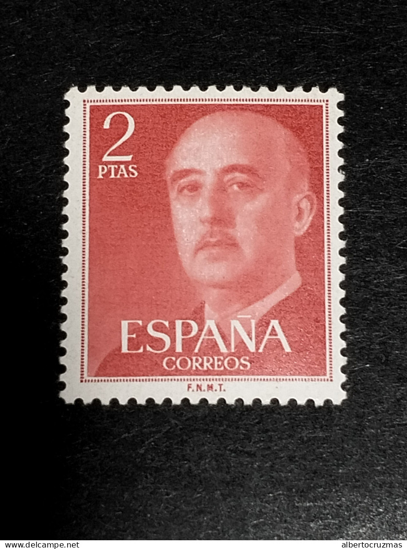 España SELLOS Franco 2 Ptas Rojo Edifil 1157 SELLOS Año 1955 NUEVOS *** MNH - Ungebraucht