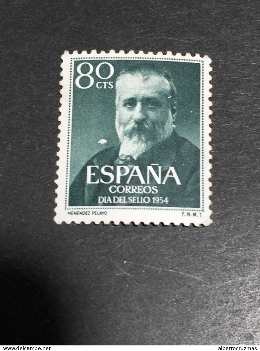 España SELLOS Menendez Pelayo Edifil 1142 SELLOS Año 1954 NUEVOS */sombras - Neufs