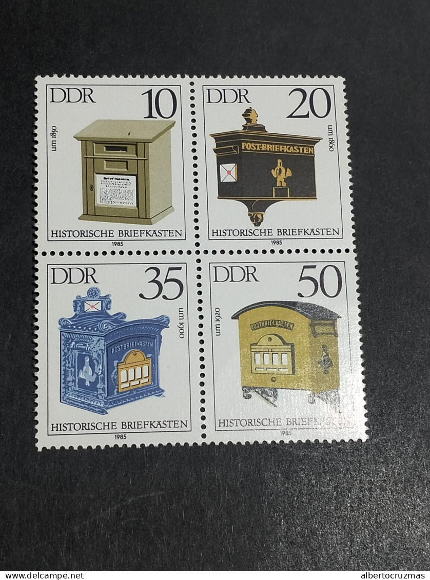 Alemania DDR  SELLOS  Yvert 2553/6 SELLOS Buzones Correos  NUEVOS *** Año 1985 Serie Completa  - Unused Stamps