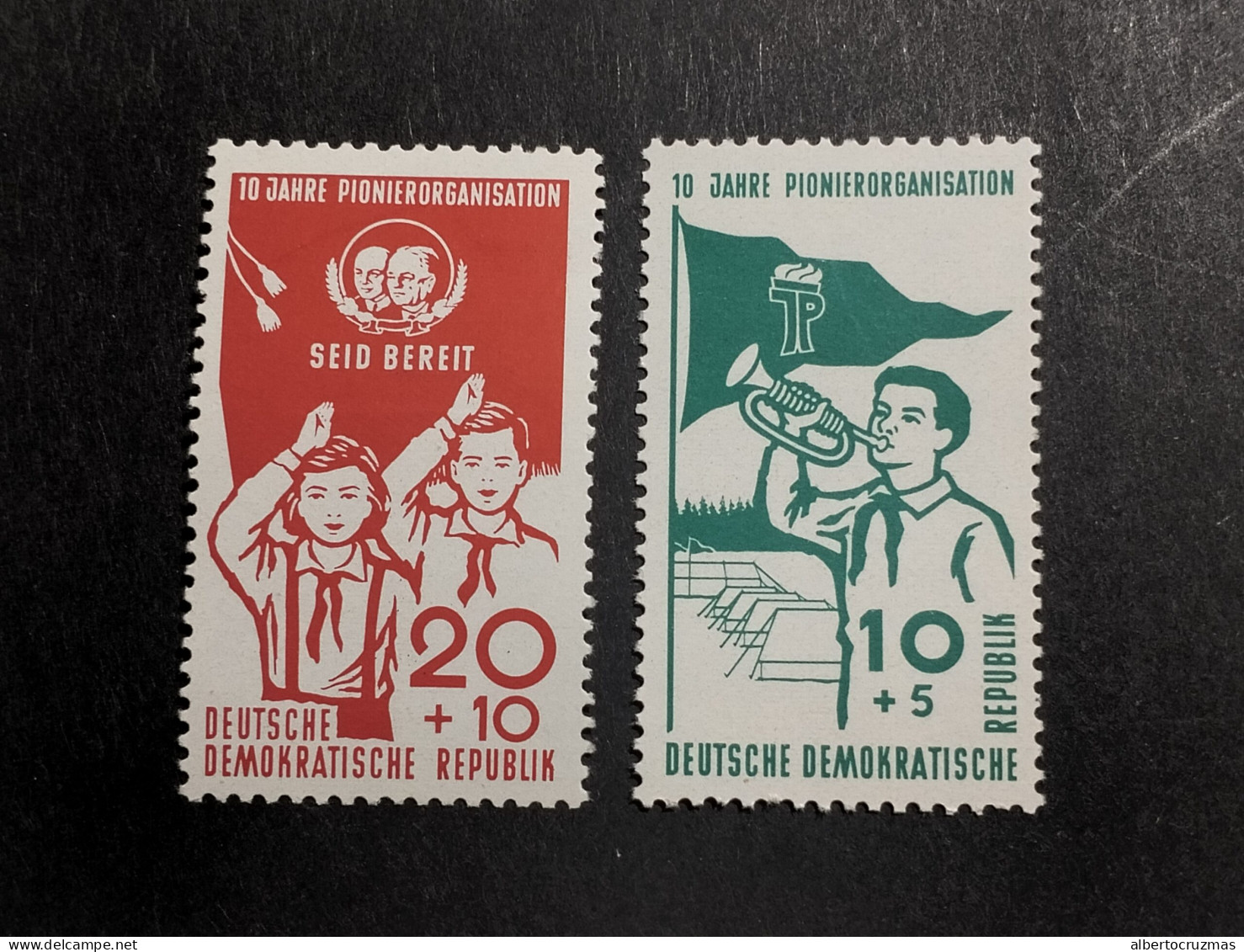 Alemania DDR  SELLOS  Yvert 365/6 SELLOS NUEVOS *** Año 1958 Chanela Serie Completa  - Ongebruikt