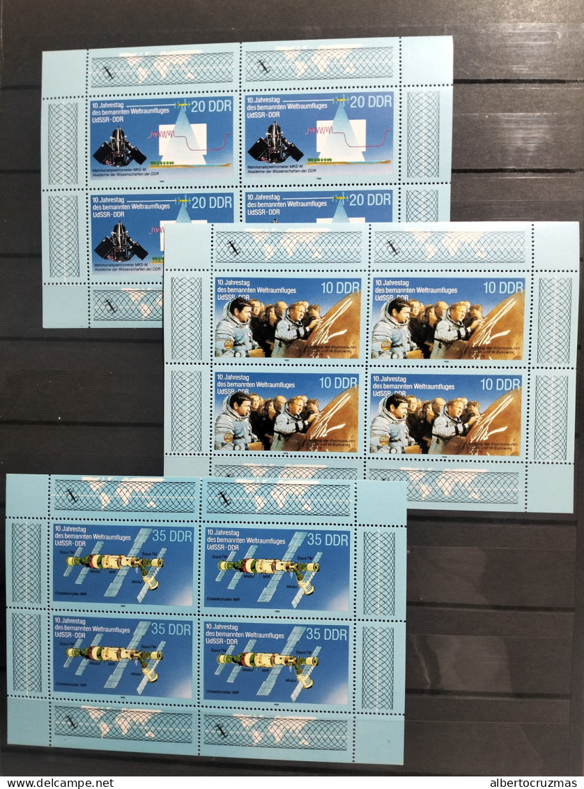 Alemania DDR  SELLOS  Yvert 2783/5 SELLOS Astronomia NUEVOS *** Año 1988  Serie Completa - Unused Stamps