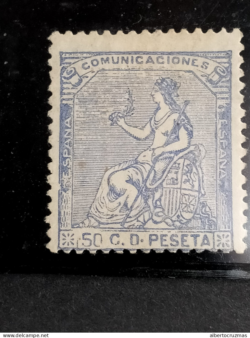 España Sellos 1ª Republica 50 Cts Azul Año 1873 Edifil 137 Sellos Nuevos * - Nuovi