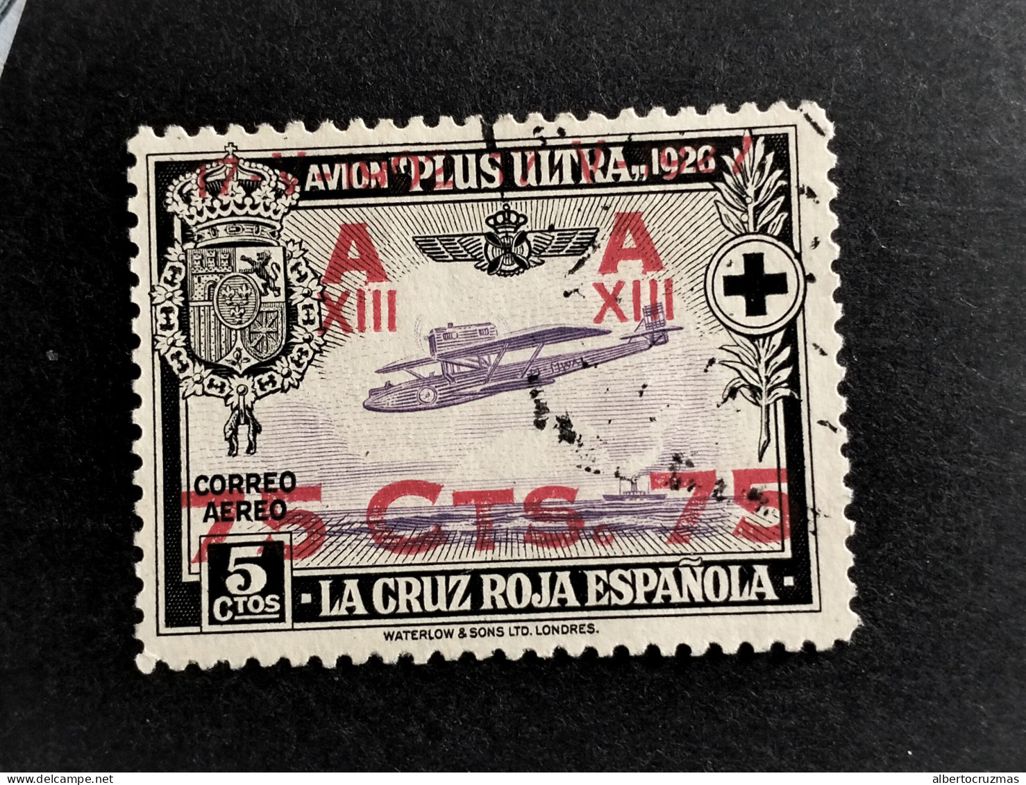 ESPAÑA SELLOS Cruz Roja Año 1926 EDIFIL 388 SELLOS Usado - Unused Stamps