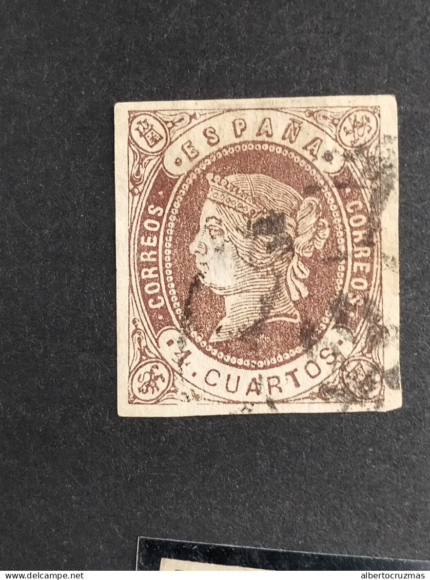 España Clasicos  Sellos Isabel II Año 1862 Edifil 58 A Tipo 2  Sellos Usados Lujo  - Used Stamps