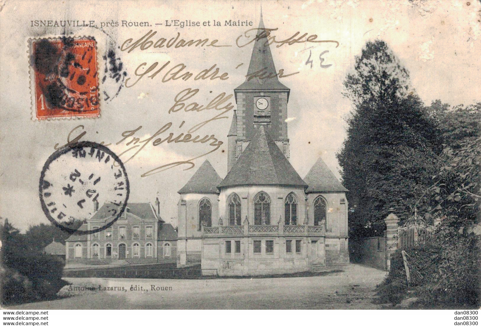 76 ISNEAUVILLE L'EGLISE ET LA MAIRIE - Other & Unclassified