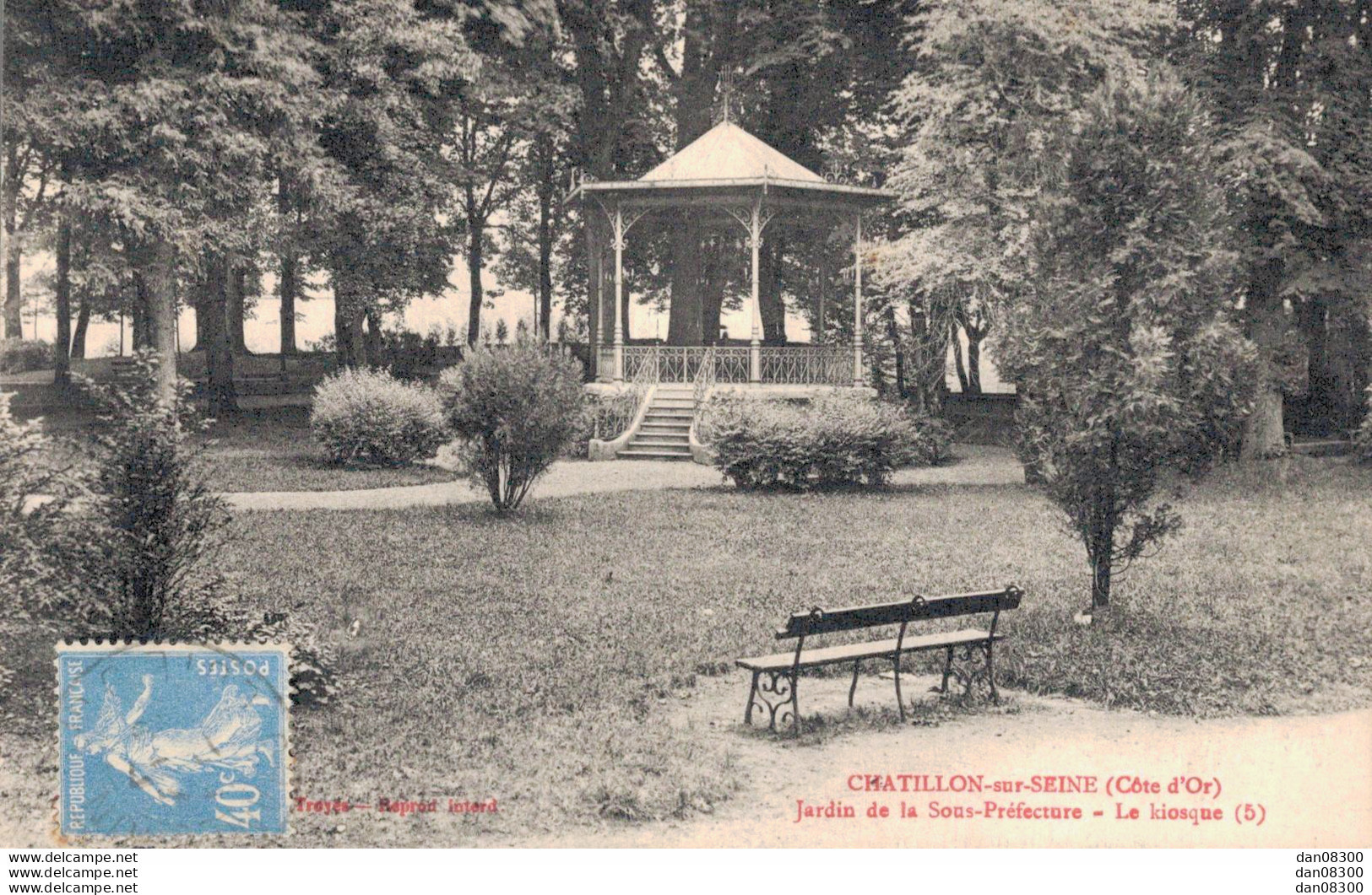 21 CHATILLON SUR SEINE JARDIN DE LA SOUS PREFECTURE LE KIOSQUE - Chatillon Sur Seine