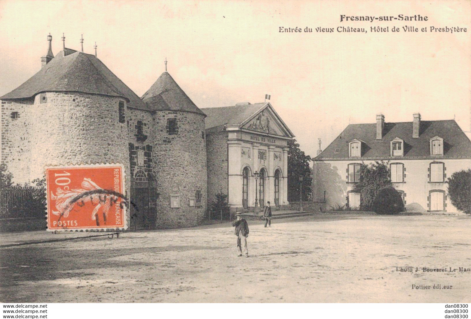 72 FRESNAY SUR SARTHE ENTREE DU VIEUX CHATEAU HOTEL DE VILLE ET PRESBYTERE - Sonstige & Ohne Zuordnung