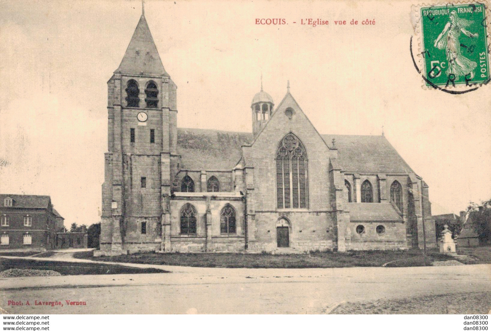 27 ECOUIS L'EGLISE VUE DE COTE - Autres & Non Classés