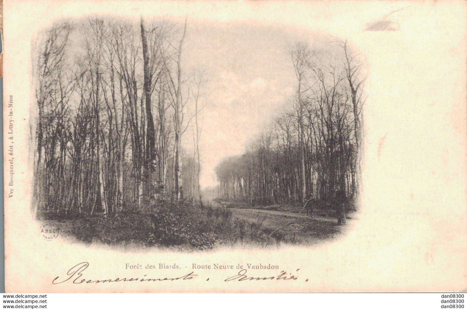 RARE  14 FORET DES BIARDS ROUTE NEUVE DE VAUBADON - Otros & Sin Clasificación