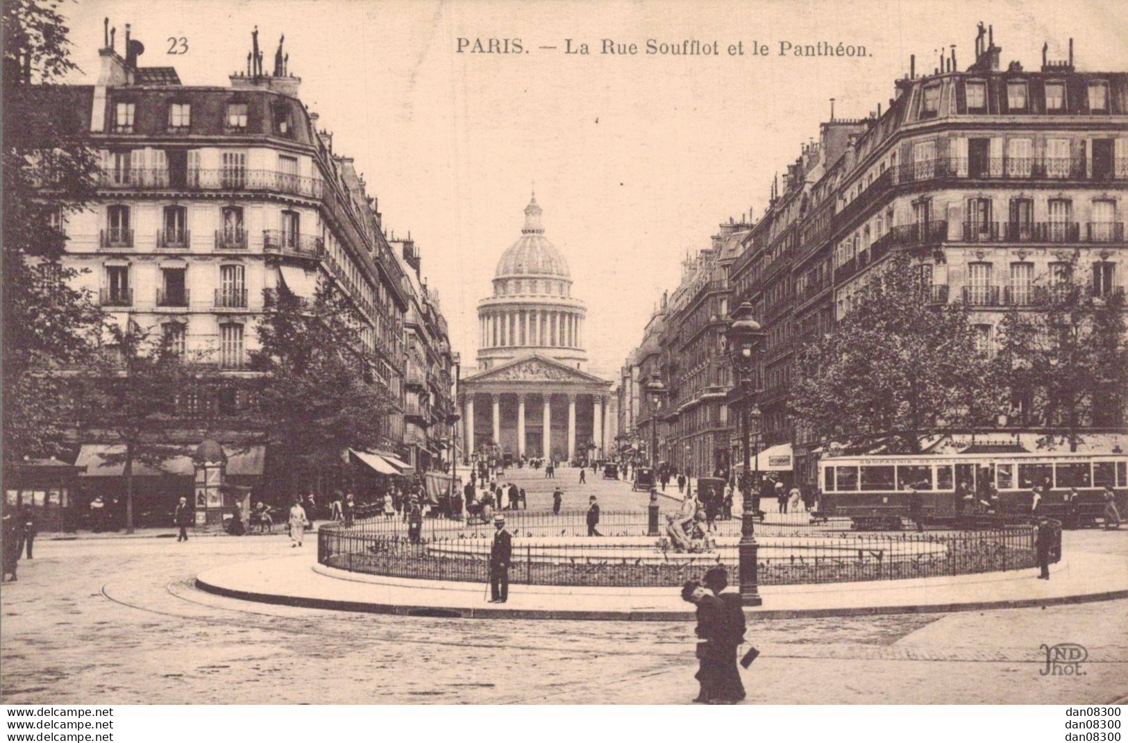 75 PARIS LA RUE SOUFFLOT ET LE PANTHEON - Altri Monumenti, Edifici