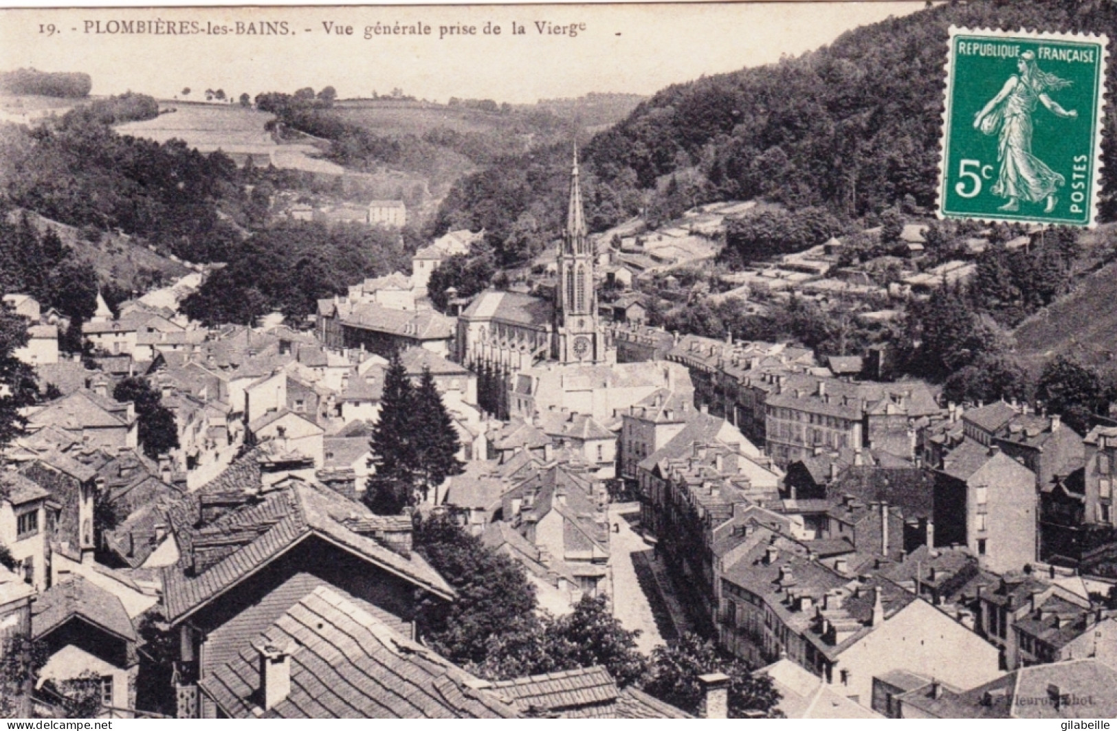 88 - Vosges - PLOMBIERES Les BAINS - Vue Generale Prise De La Vierge - Plombieres Les Bains