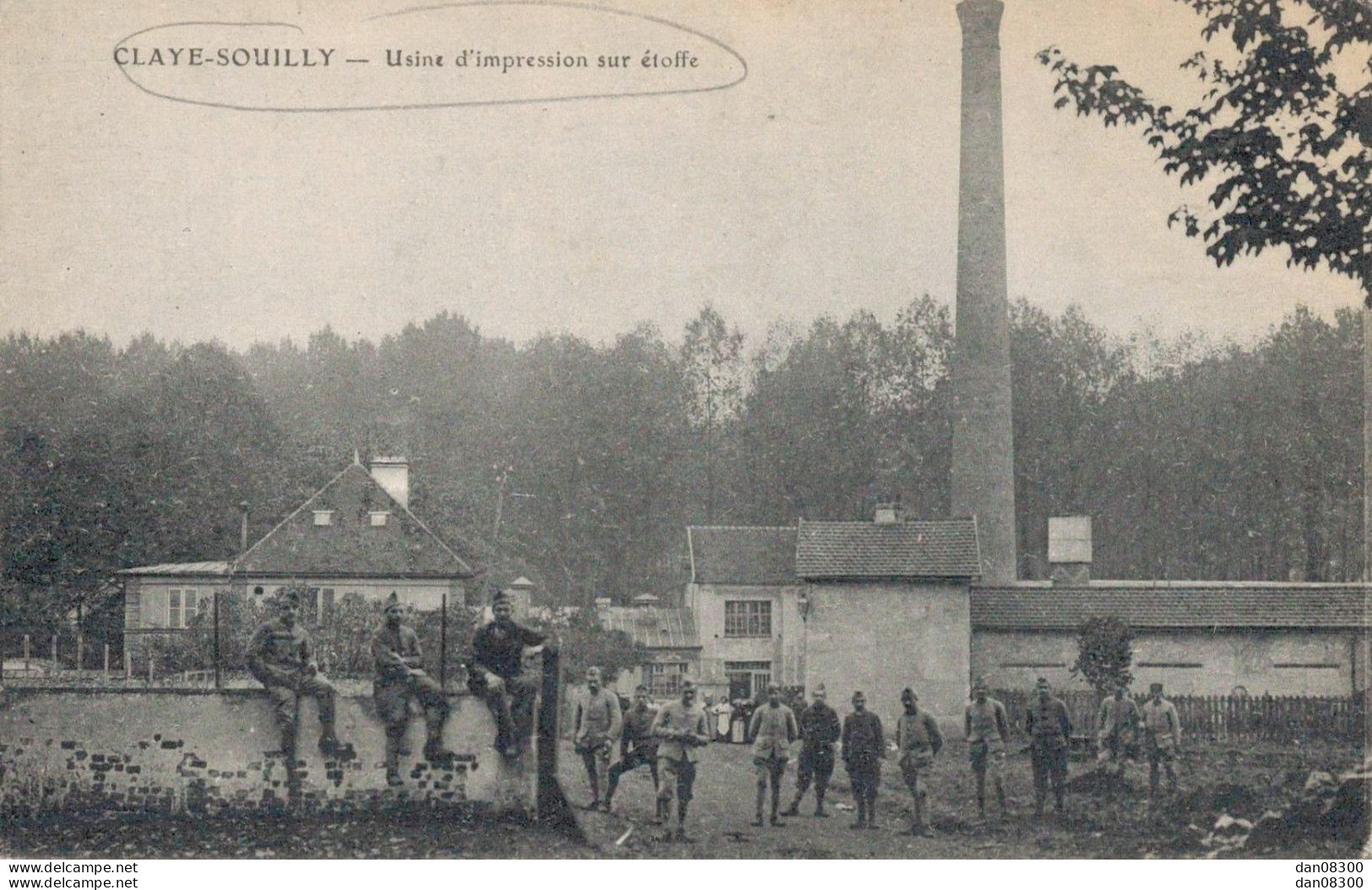 77 CLAYE SOUILLY USINE D'IMPRESSION SUR ETOFFE TRES ANIMEE - Claye Souilly