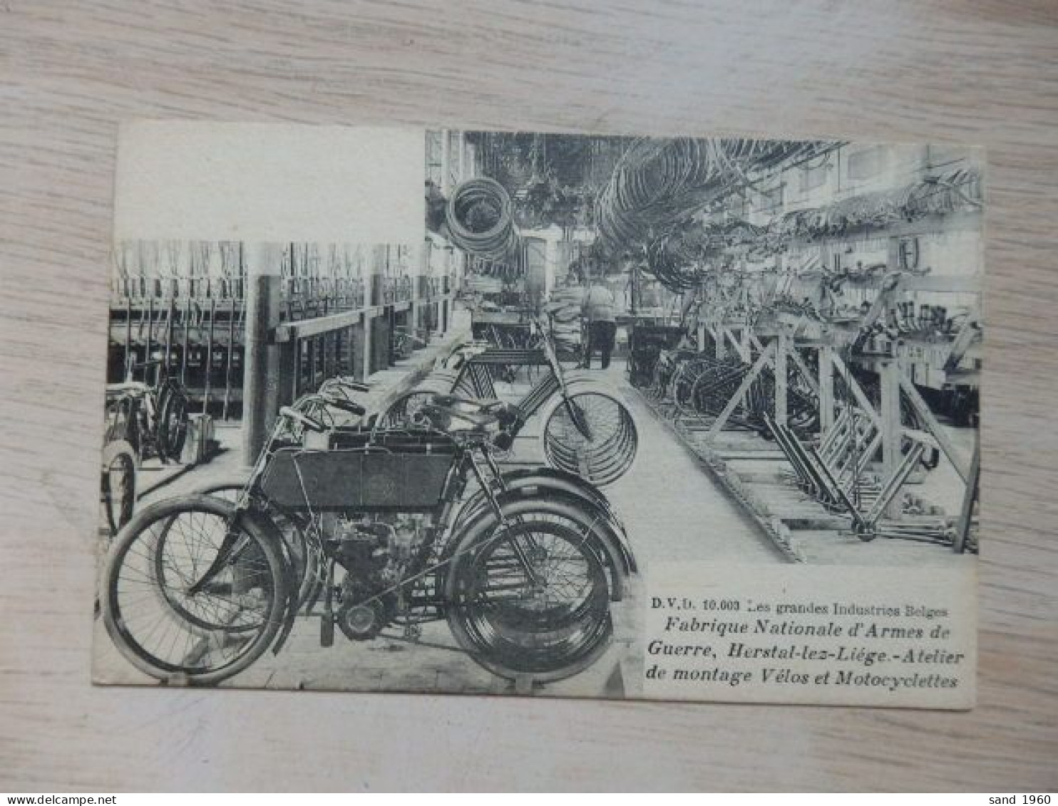 Herstal - F.N. - D.V.D. 10.003 - "Fabrique Nationale D'Armes De Guerre - Montage Vélos Et Motocyclettes - 2 Scans - Herstal