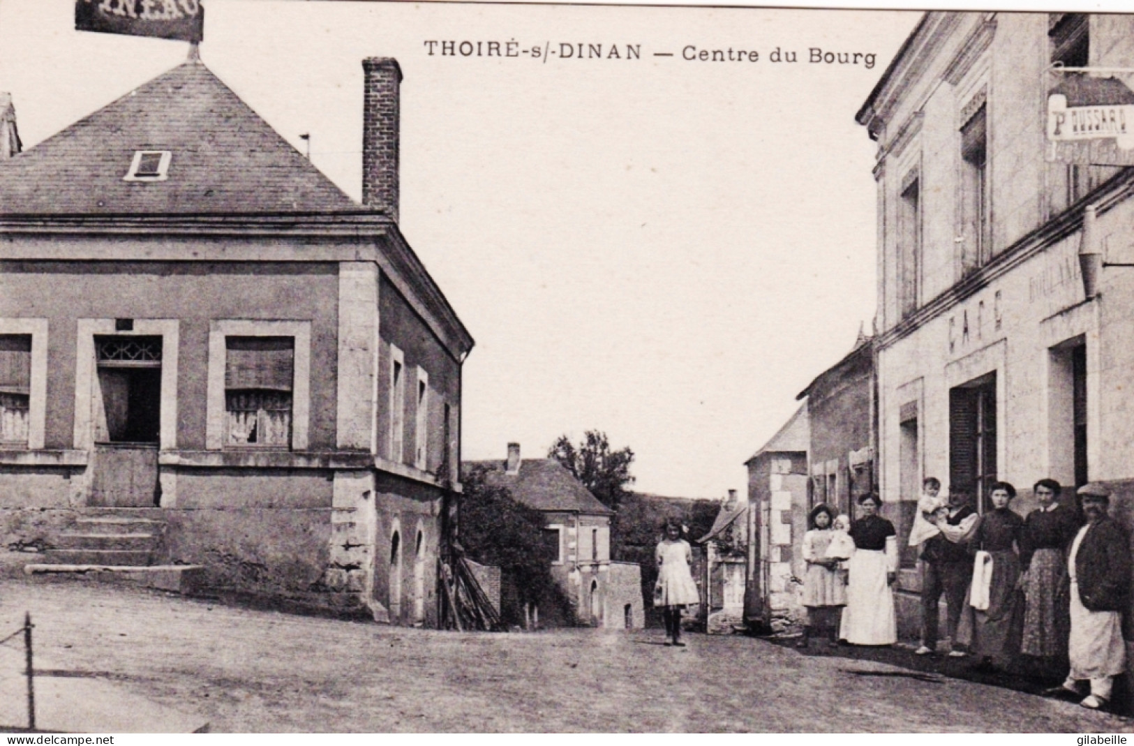 72 - Sarthe - THOIRE Sur DINAN - Centre Bourg - Café Tabac - Sonstige & Ohne Zuordnung