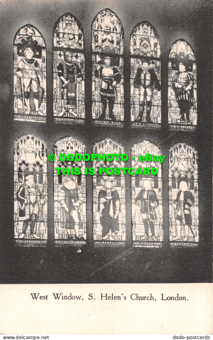 R546113 London. S. Helen Church. West Window - Other & Unclassified