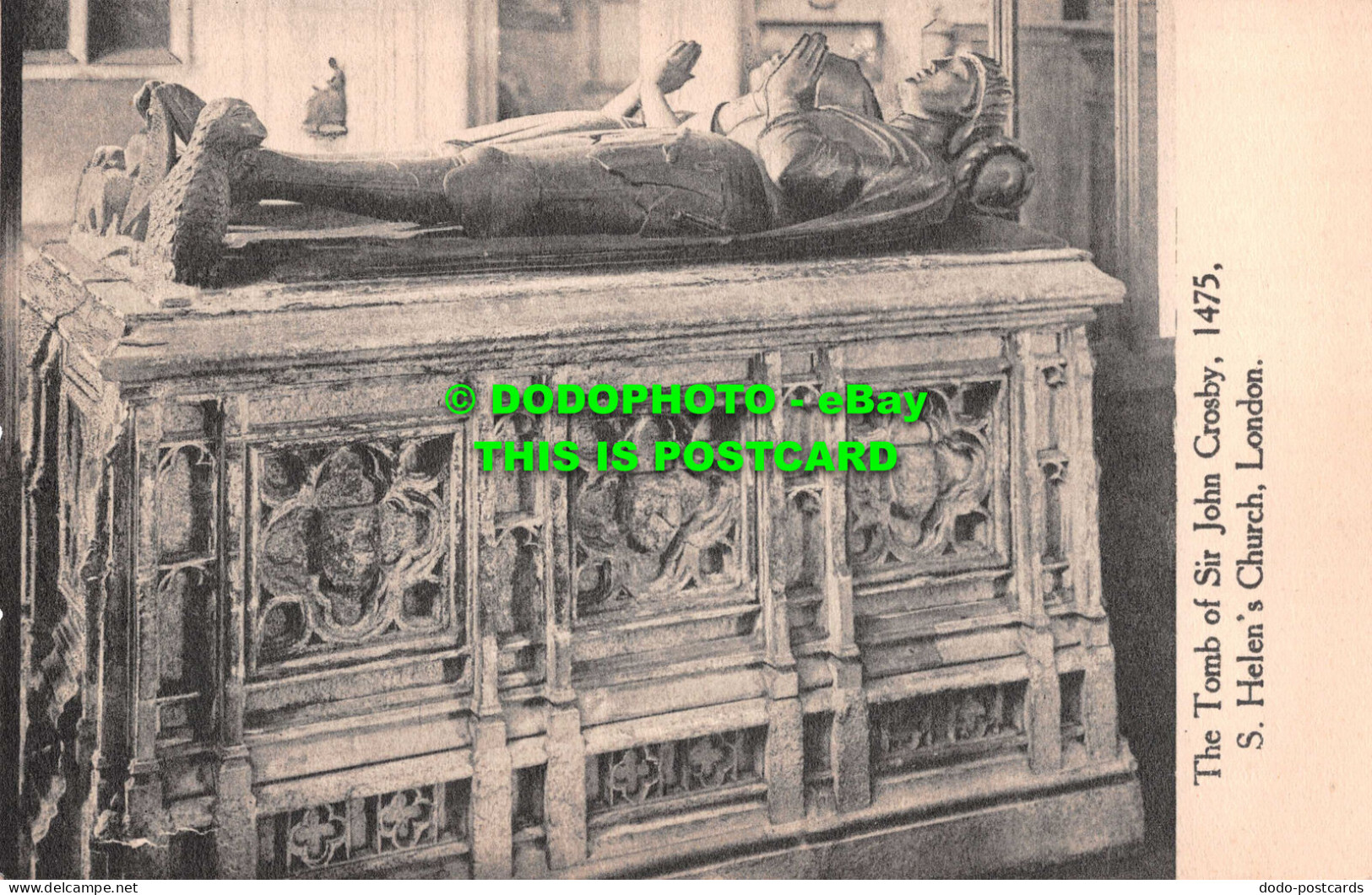 R546114 London. S. Helen Church. The Tomb Of Sir John Crosby. 1475 - Other & Unclassified