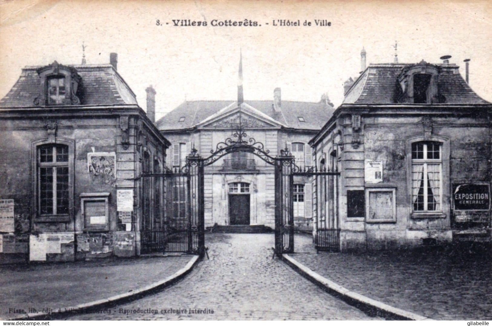 02 - Aisne - VILLERS COTTERETS - L'hotel De Ville - Villers Cotterets