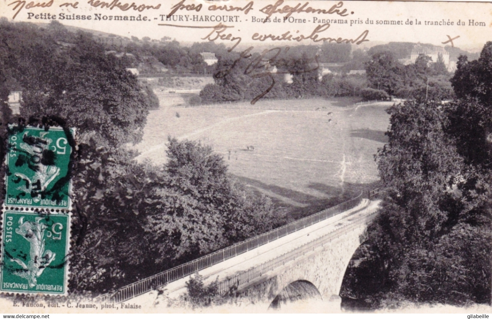 14 - Calvados - THURY HARCOURT - Bords De L'Orne - Panorama Pris Du Sommet De La Tranchée Du Hom - Thury Harcourt