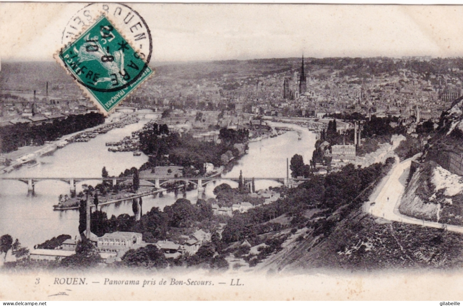 76 - ROUEN - Panorama Pris De Bon Secours - Rouen