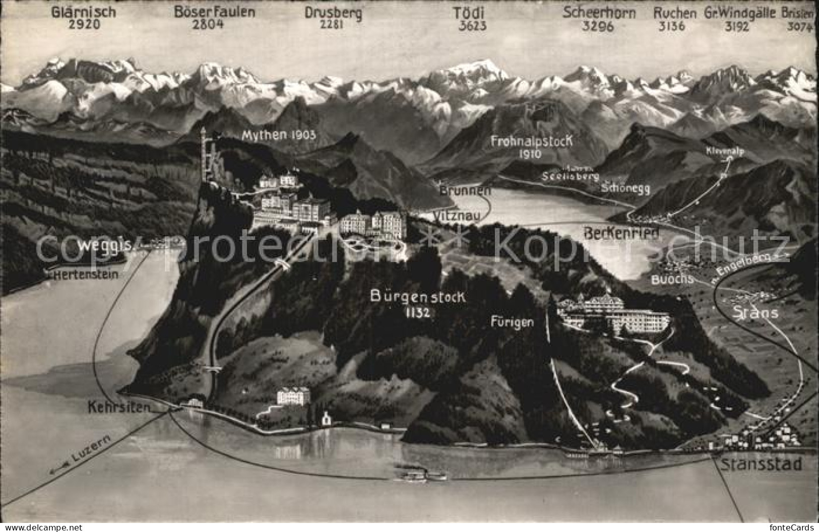 12419791 Buergenstock Hotels Mit Weggis Beckenried Stansstad Und Schweizer Alpen - Sonstige & Ohne Zuordnung