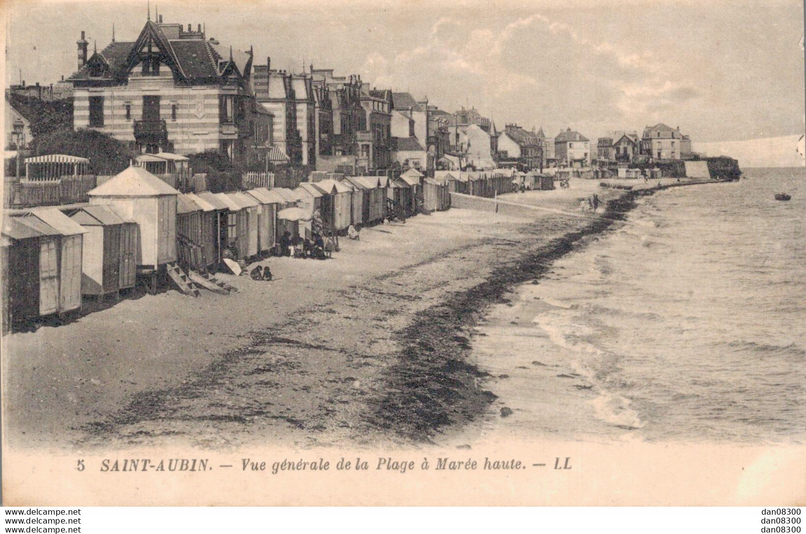 14 SAINT AUBIN VUE GENERALE DE LA PLAGE A MAREE HAUTE - Saint Aubin