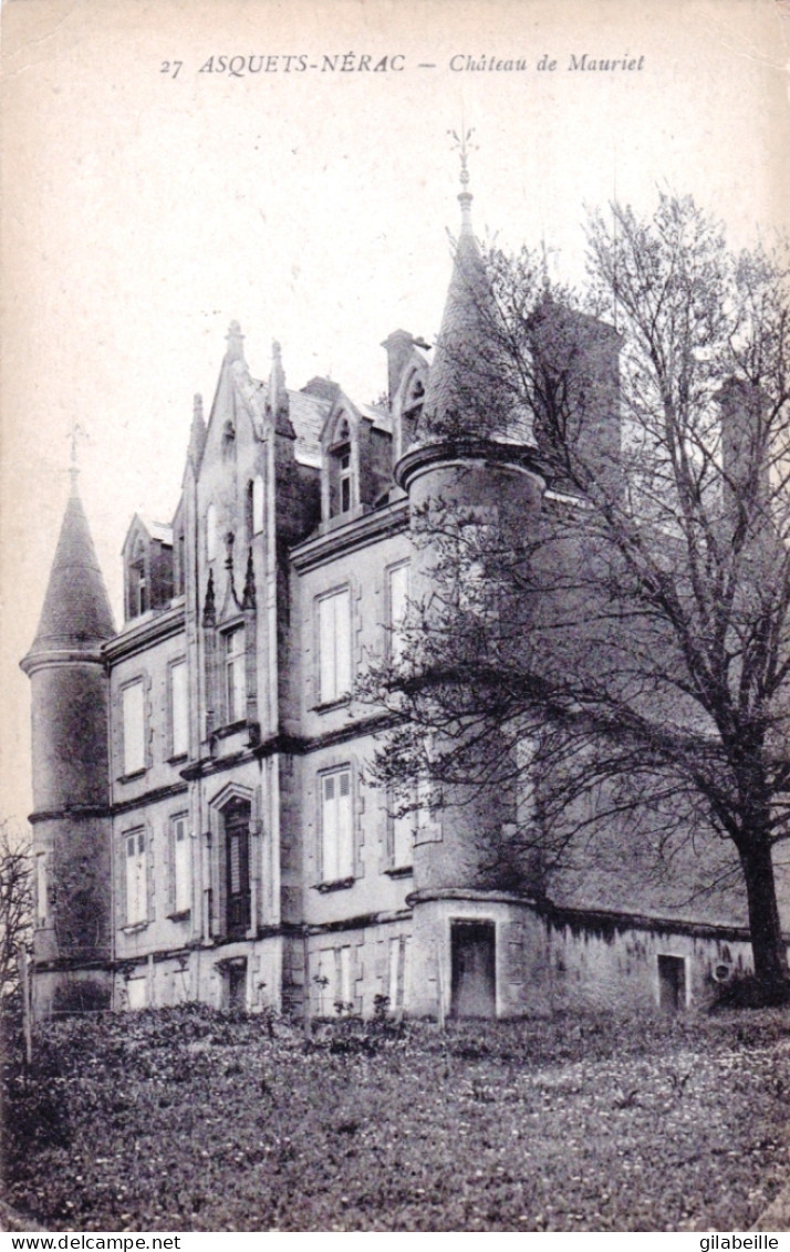 47 - Lot Et Garonne - ASQUETS NERAC - Chateau De Mauriet - Nerac