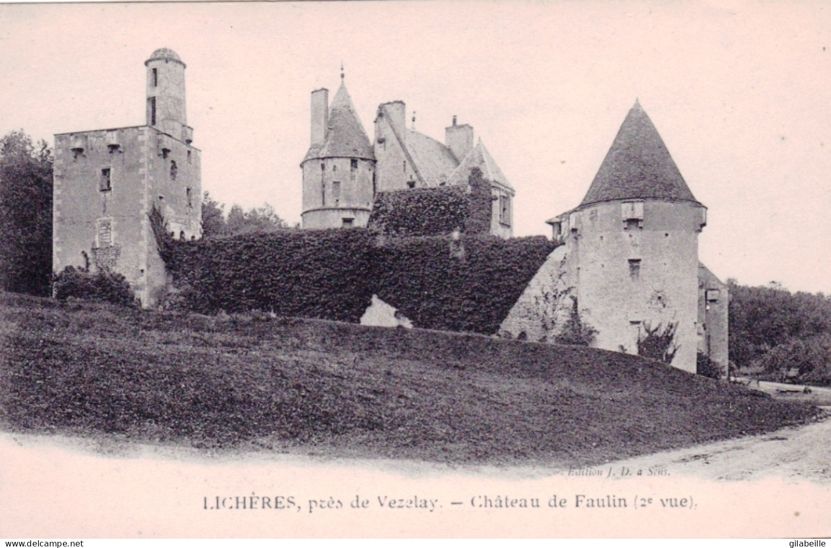 16 - Charente - LICHERES Pres Vezelay - Chateau De Faulin - Autres & Non Classés