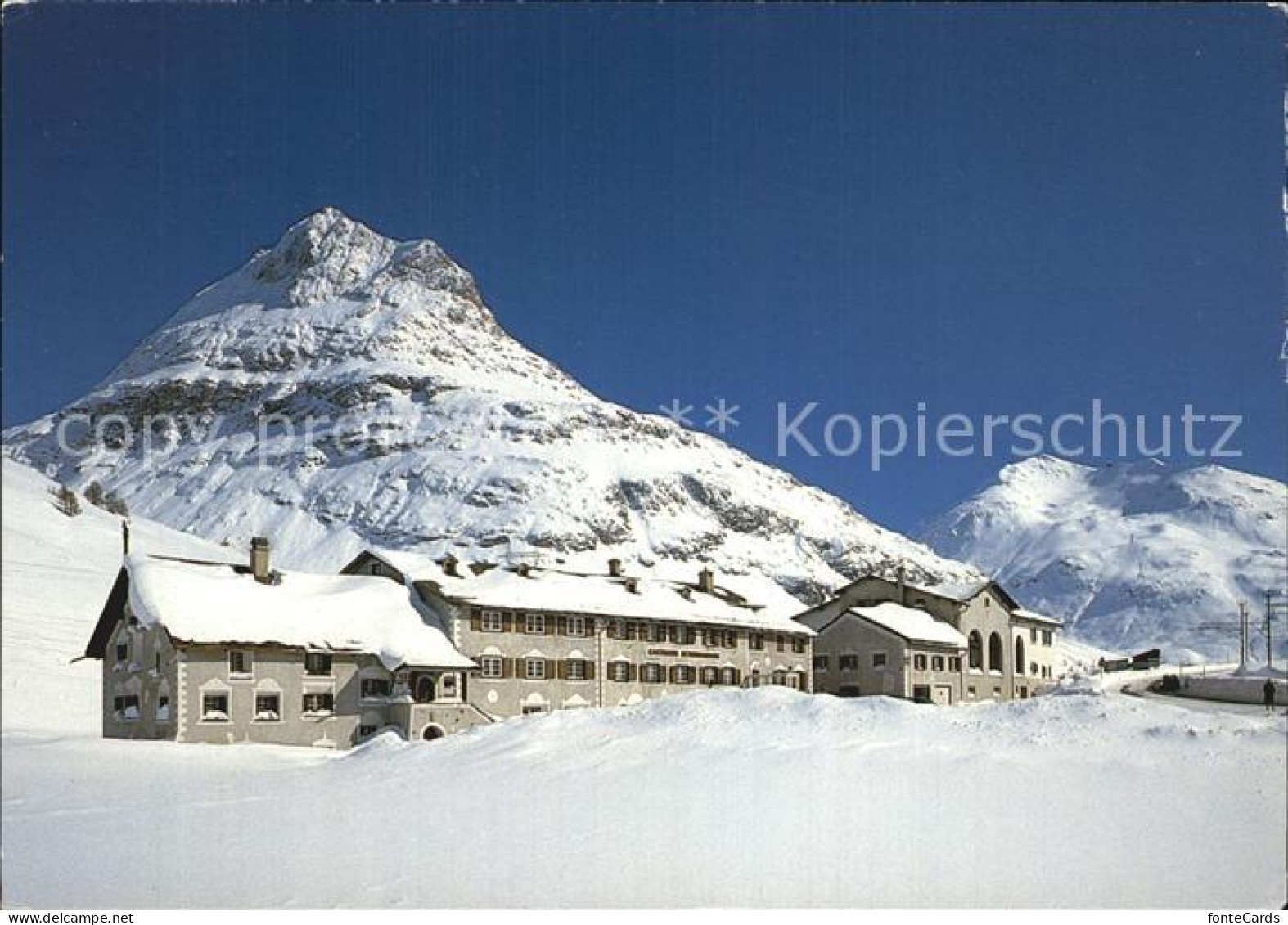 12419501 Bernina Suot Berggasthaus Berninahaus Winterpanorama Alpen Pontresina - Other & Unclassified