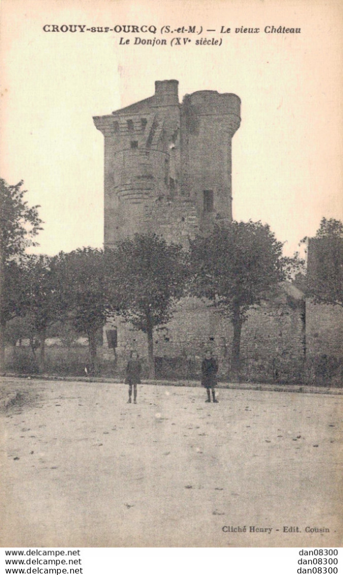 77 CROUY SUR OURCQ LE VIEUX CHATEAU LE DONJON - Autres & Non Classés