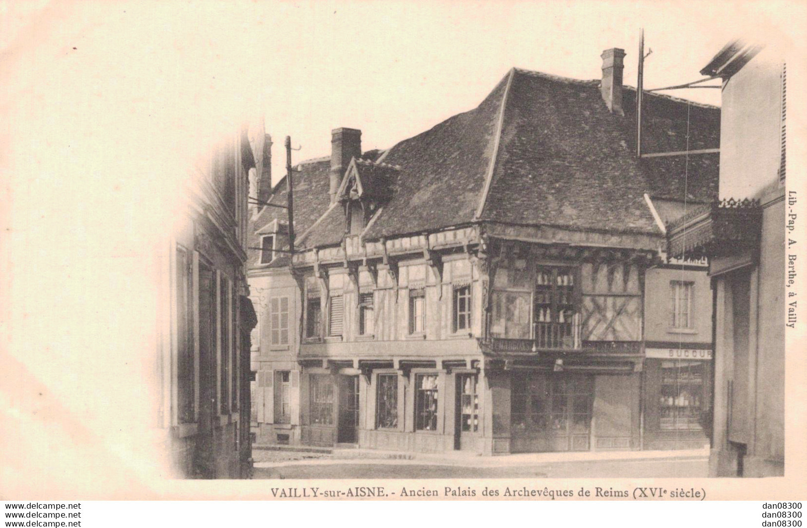 02 VAILLY SUR AISNE ANCIEN PALAIS DES ARCHEVEQUES DE REIMS - Sonstige & Ohne Zuordnung