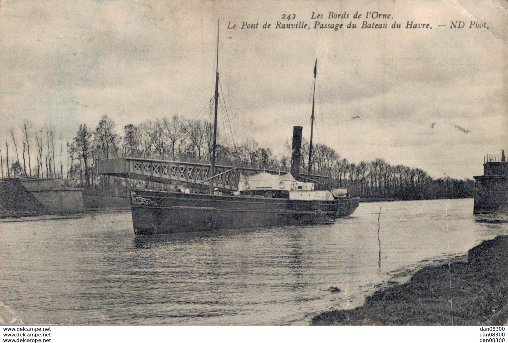 14 LE PONT DE RANVILLE PASSAGE DU BATEAU DU HAVRE - Autres & Non Classés